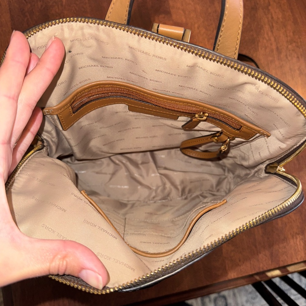 Michael Kors Signature Rhea Medium Slim Backpack - Picture 8 of 10